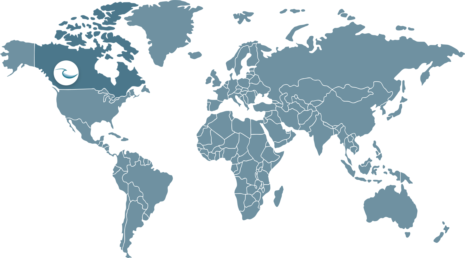 Coastive Design Service Areas - Canada, Worldwide