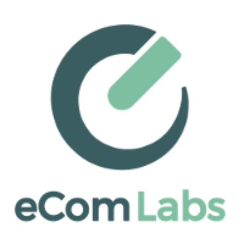 E Com Labs Logo (Opposite Wall, The Cozy Shop)